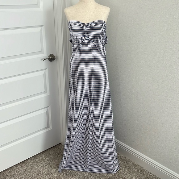 Tommy Bahama Strapless Stripe Midi Maxi Dress NWT Size XS - Picture 1 of 5